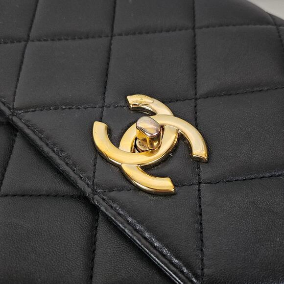 Chanel Lambskin Quilted Medium Trendy CC Flap Top Handle Bag Black - Picture 10 of 16